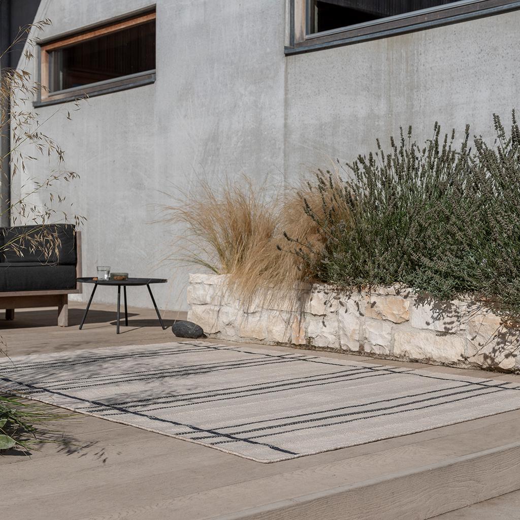 Tapis d’extérieur Zona Lignes Charbon