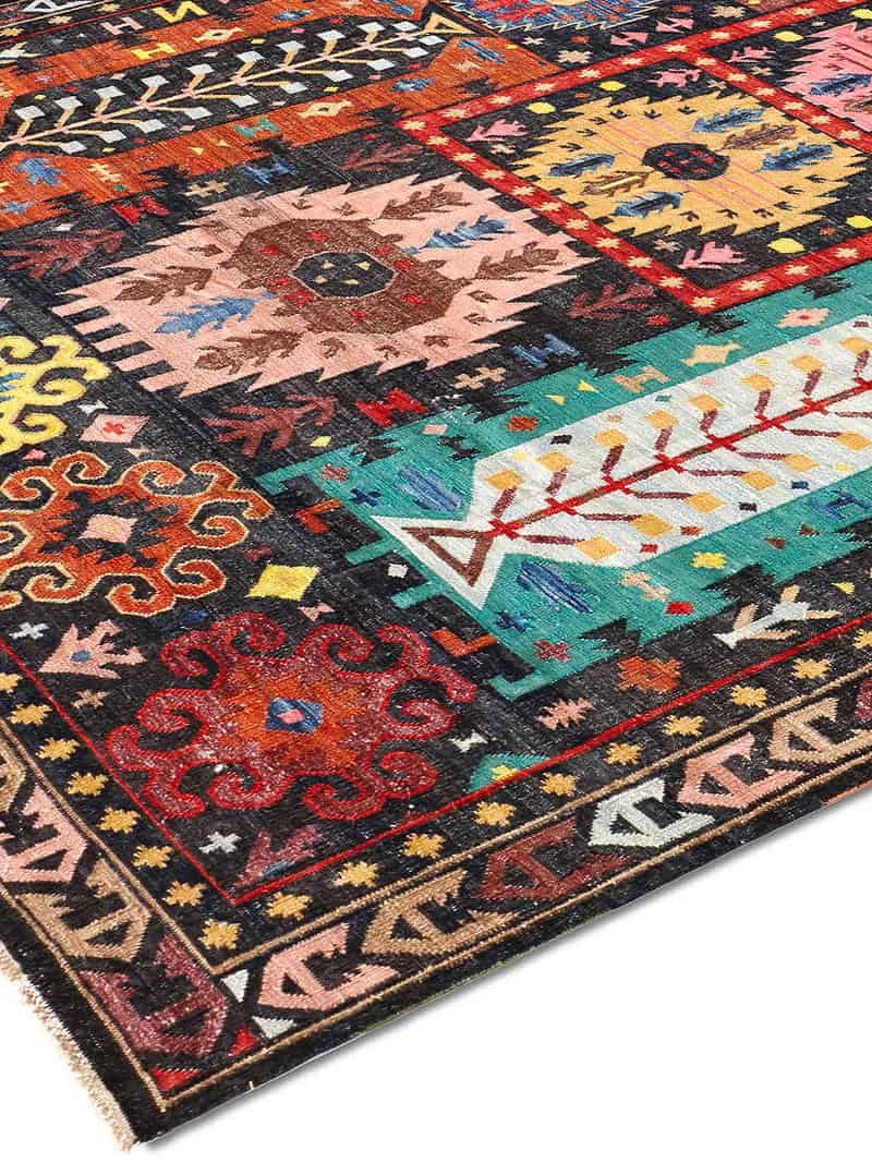 Tapis de luxe fait main Tissage Plat | Taille: 274 x 365 cm