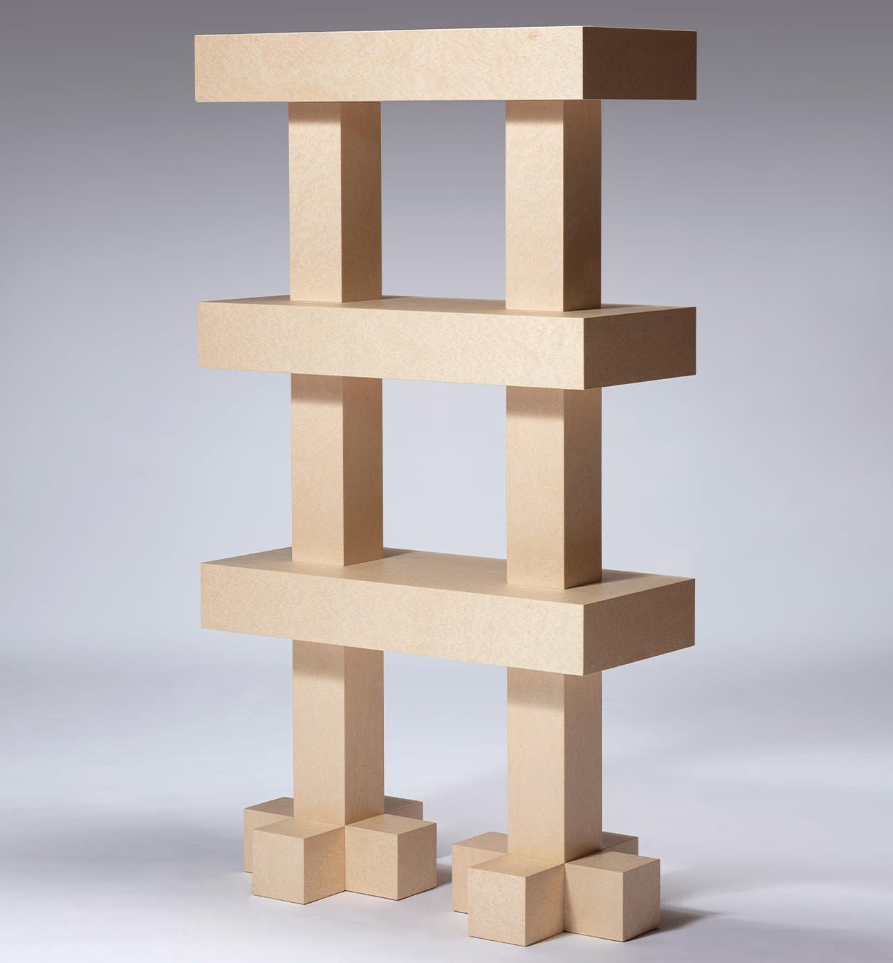Bibliothèque Contemporaine en Bois