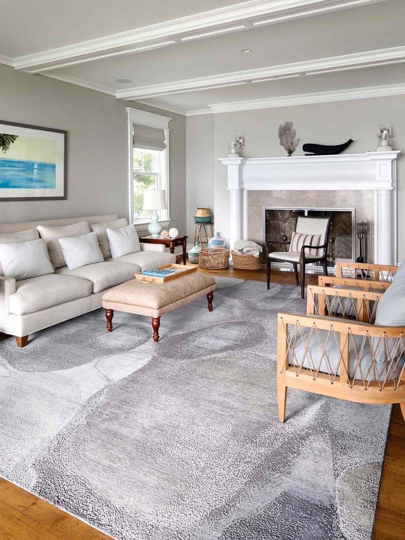 Tapis de luxe fait main Givré