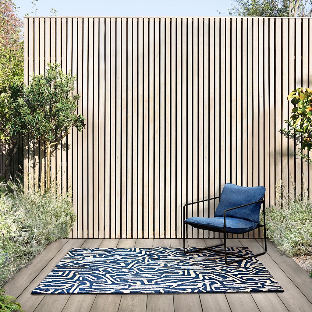 Tapis Mélodique Bleu Extérieur