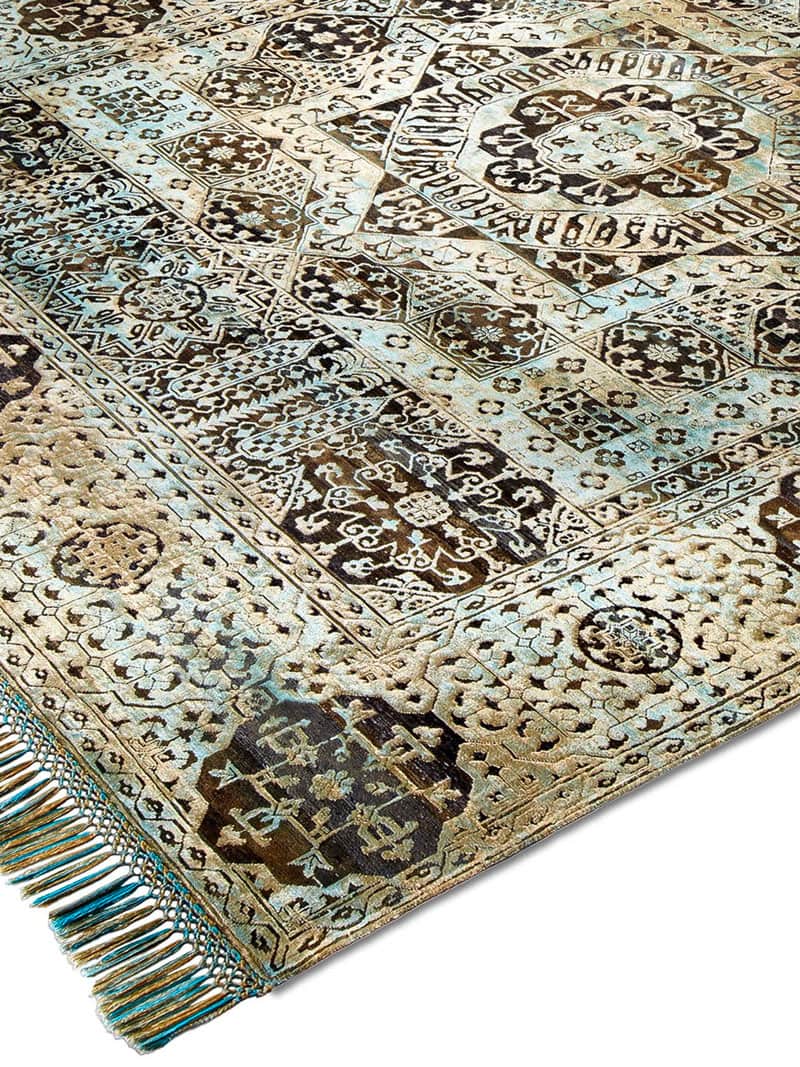 Tapis de luxe Vert Mix