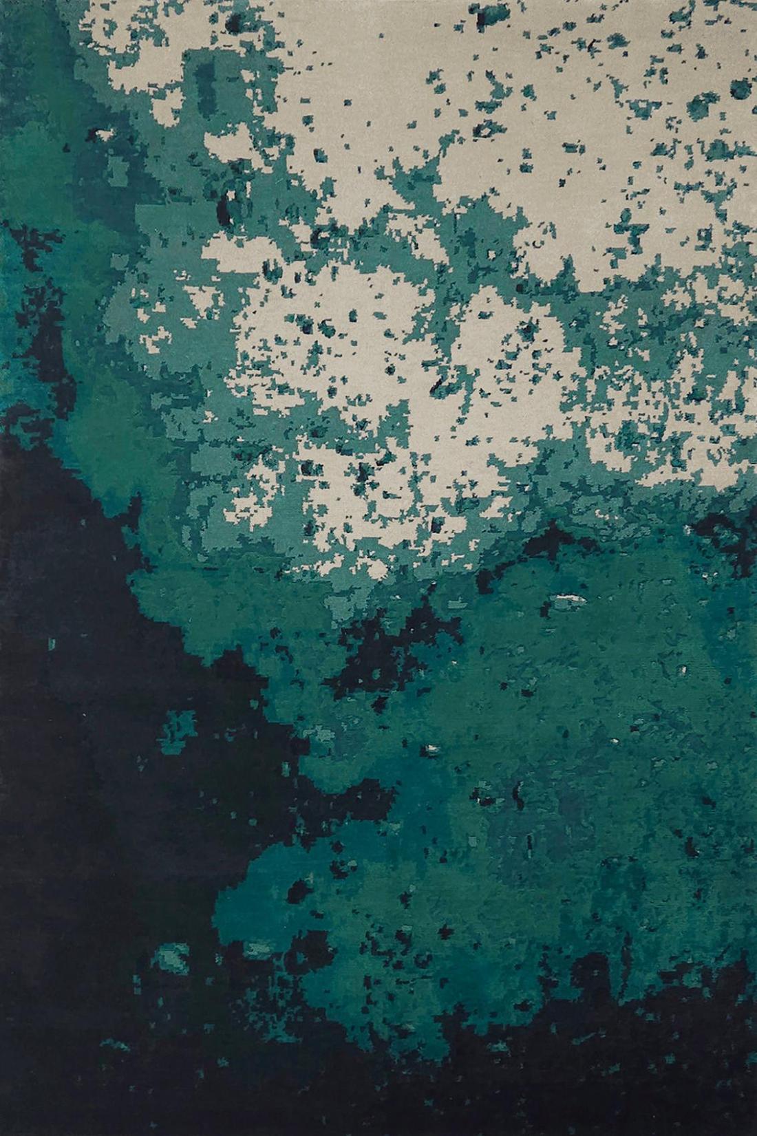 Tapis Dip turquoise profond | Taille: 300 x 400 cm