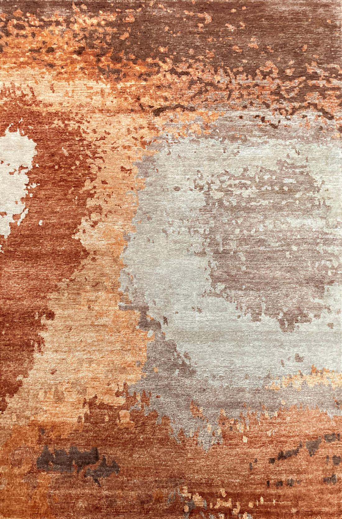 Tapis Granitée cuir fauve