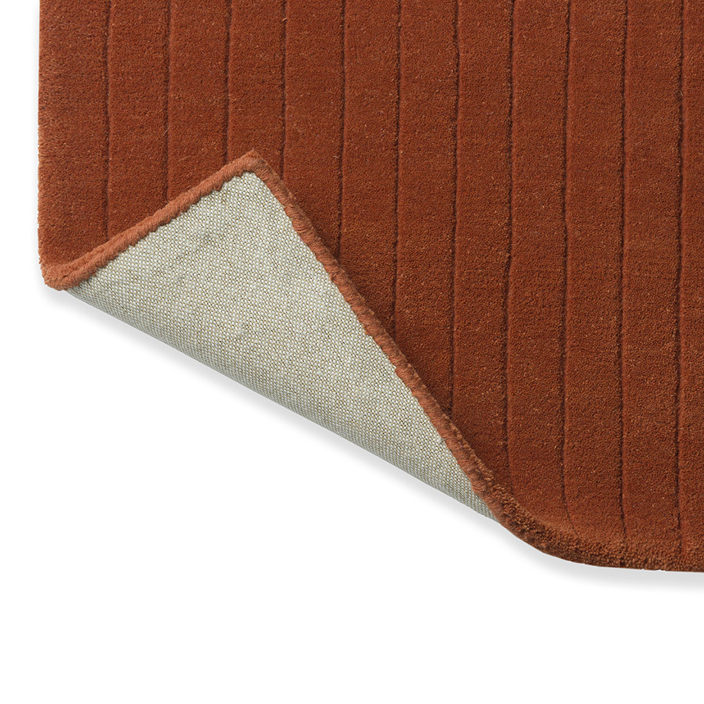Tapis fait main Decor Rhythm Mandarine