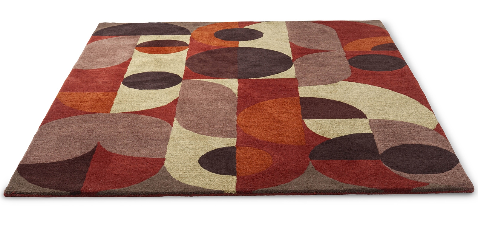 Tapis Decor Cosmo Rouge / Vert Pâle 95203 | Taille: 160 x 230 cm