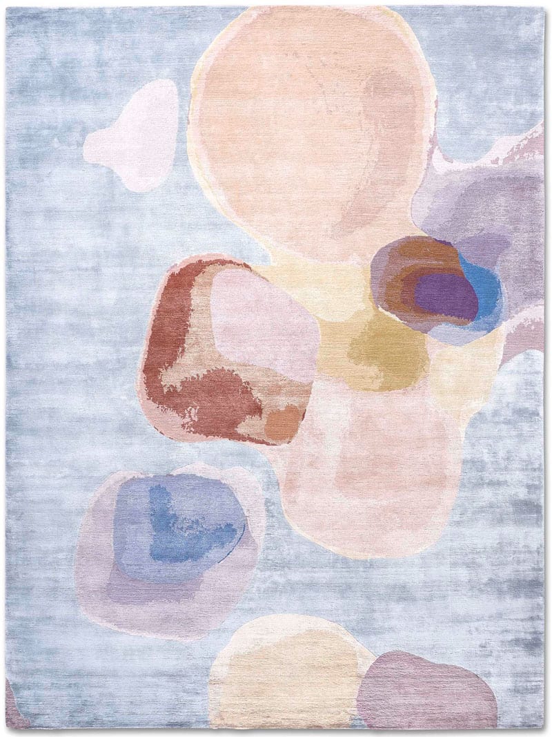 Tapis fait main de luxe Pastel | Taille: 140 x 210 cm
