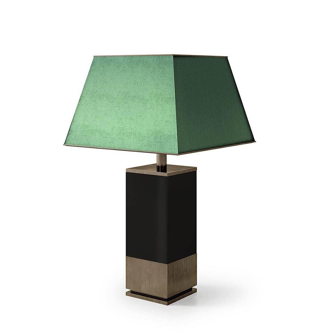 Grande Lampe de Table Socle Bronze
