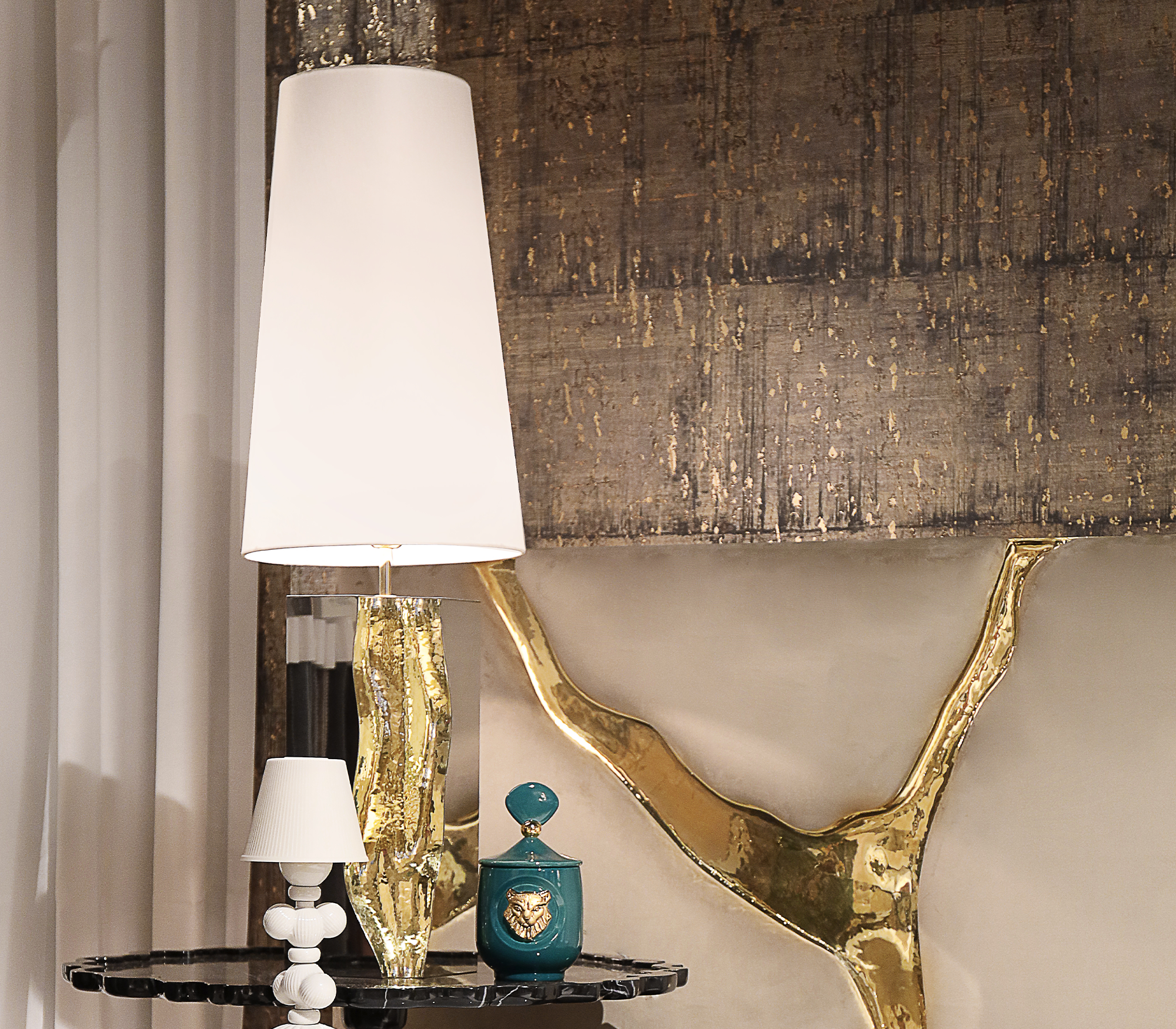 Lampe de Table Noire Glacier