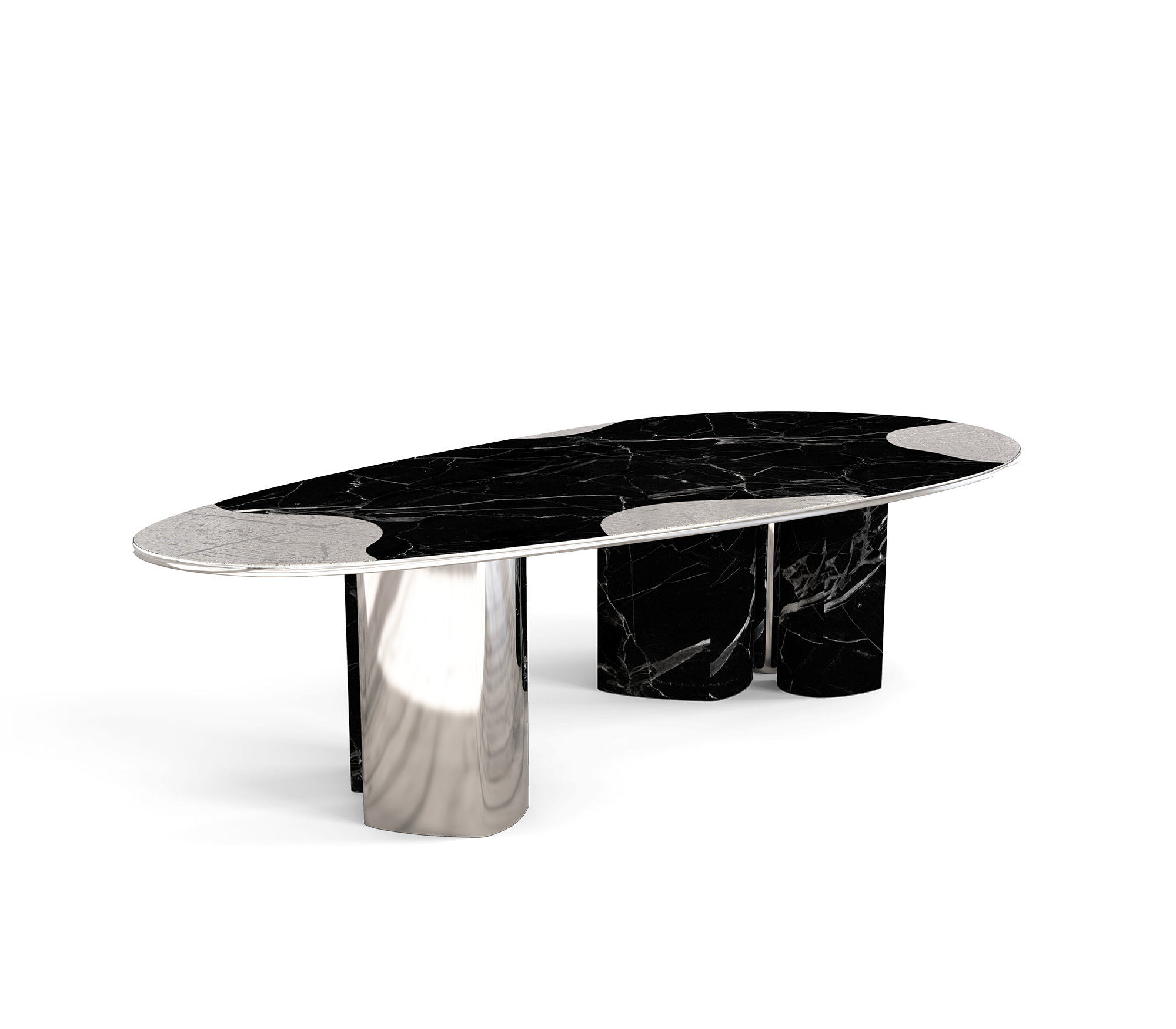 Table Athena Noir & Argent