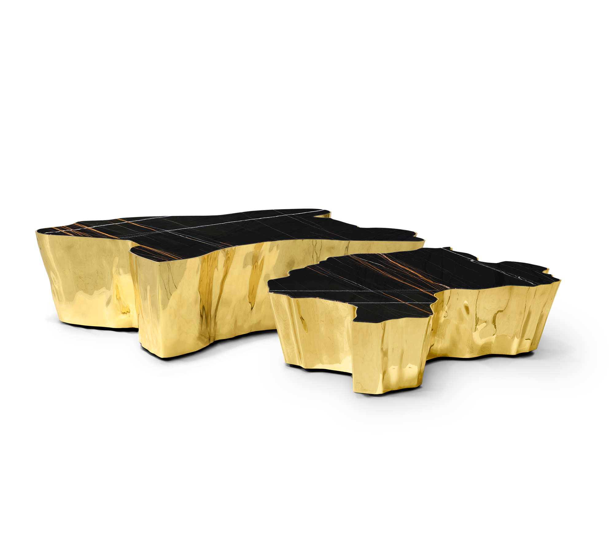 Table Basse Eden Marbre Noir | Dimensions: L 138 x P 95 x H 36 cm