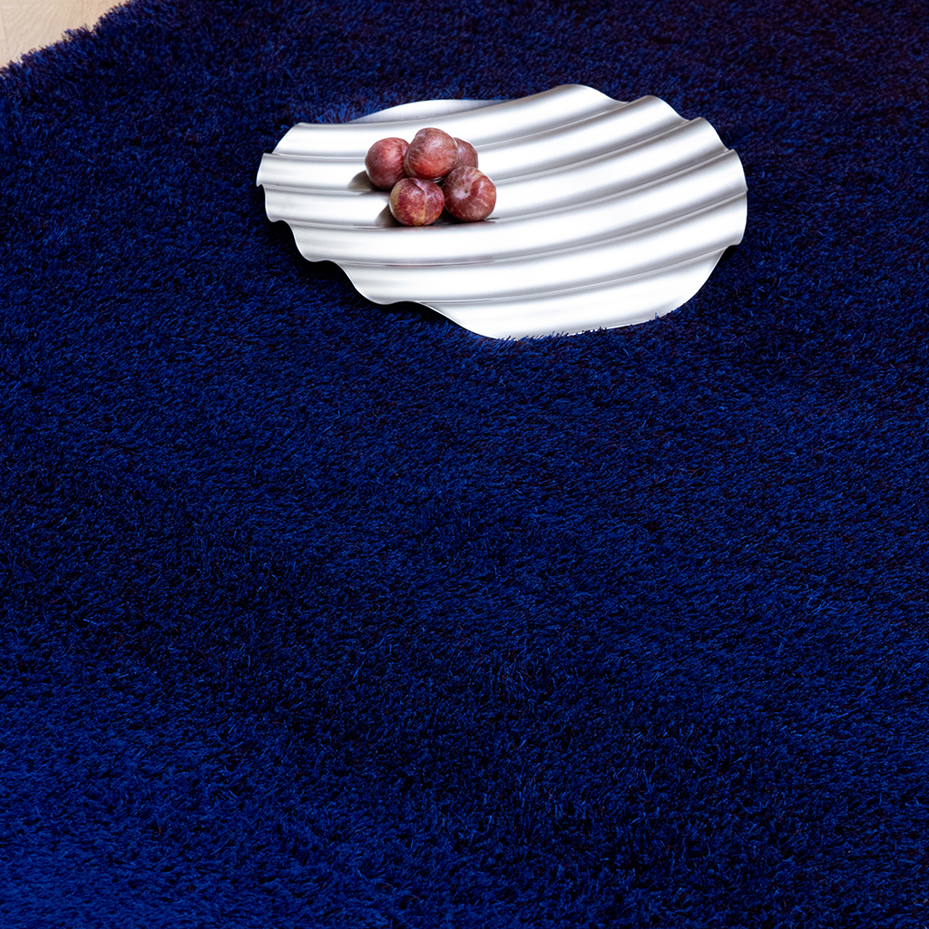 Tapis haut Shade Bleu Électrique / Aubergine