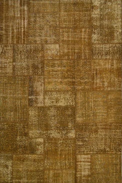 Tapis Patchwork Marron Caramel