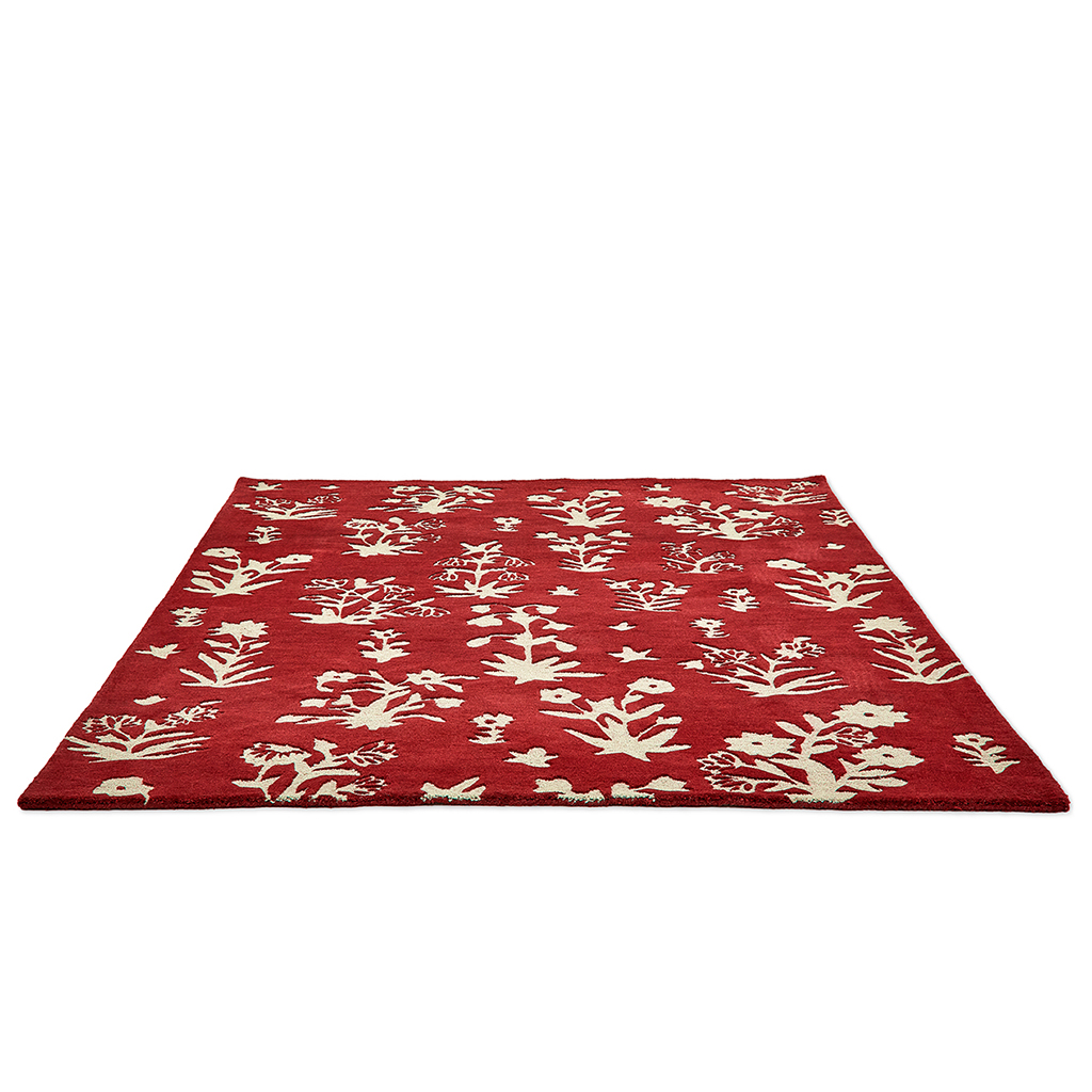 Tapis Woodland Glade Rouge Prune 146800 | Taille: 250 x 350 cm