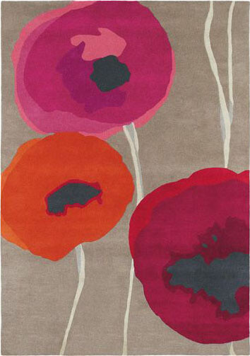 Tapis Coquelicots Rouges
