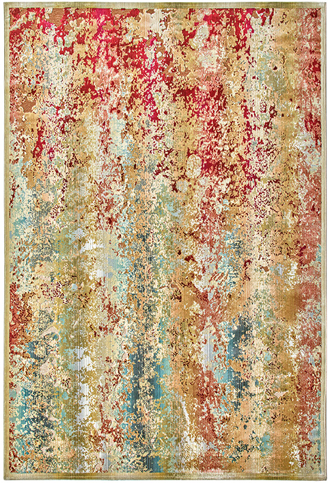 Tapis Abstrait Égypte Multicolore