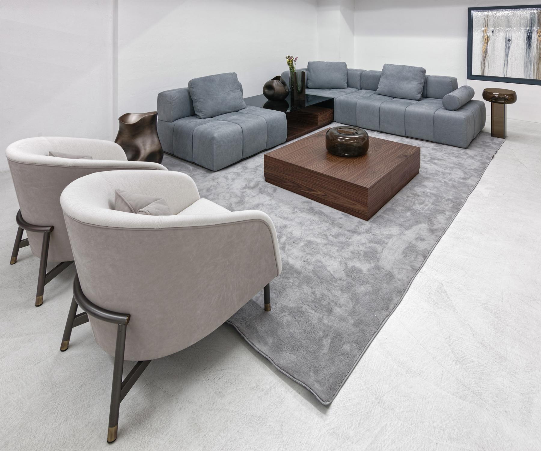 Fauteuil en bouclé Ralph