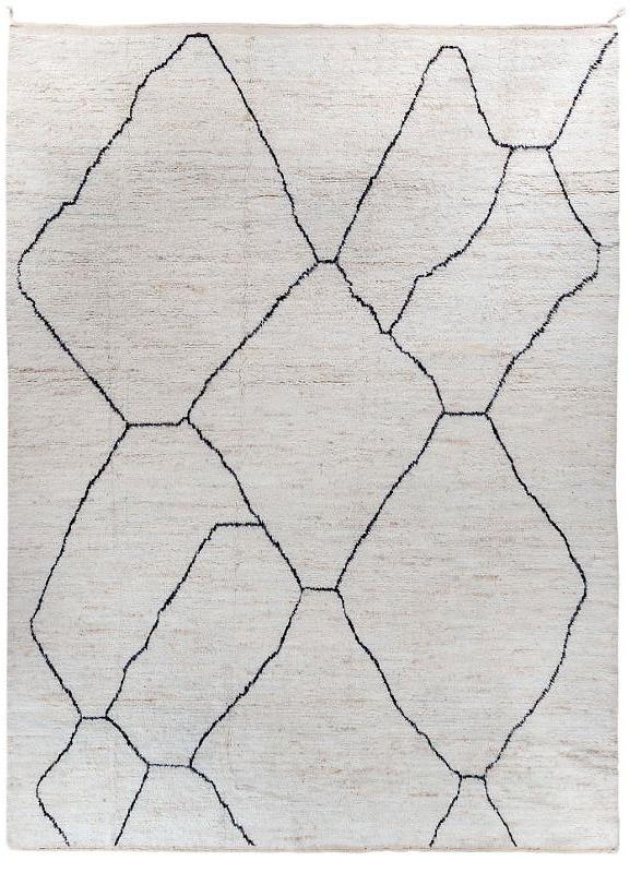 Tapis Scandinave Noué à la Main | Taille: 300 x 400 cm