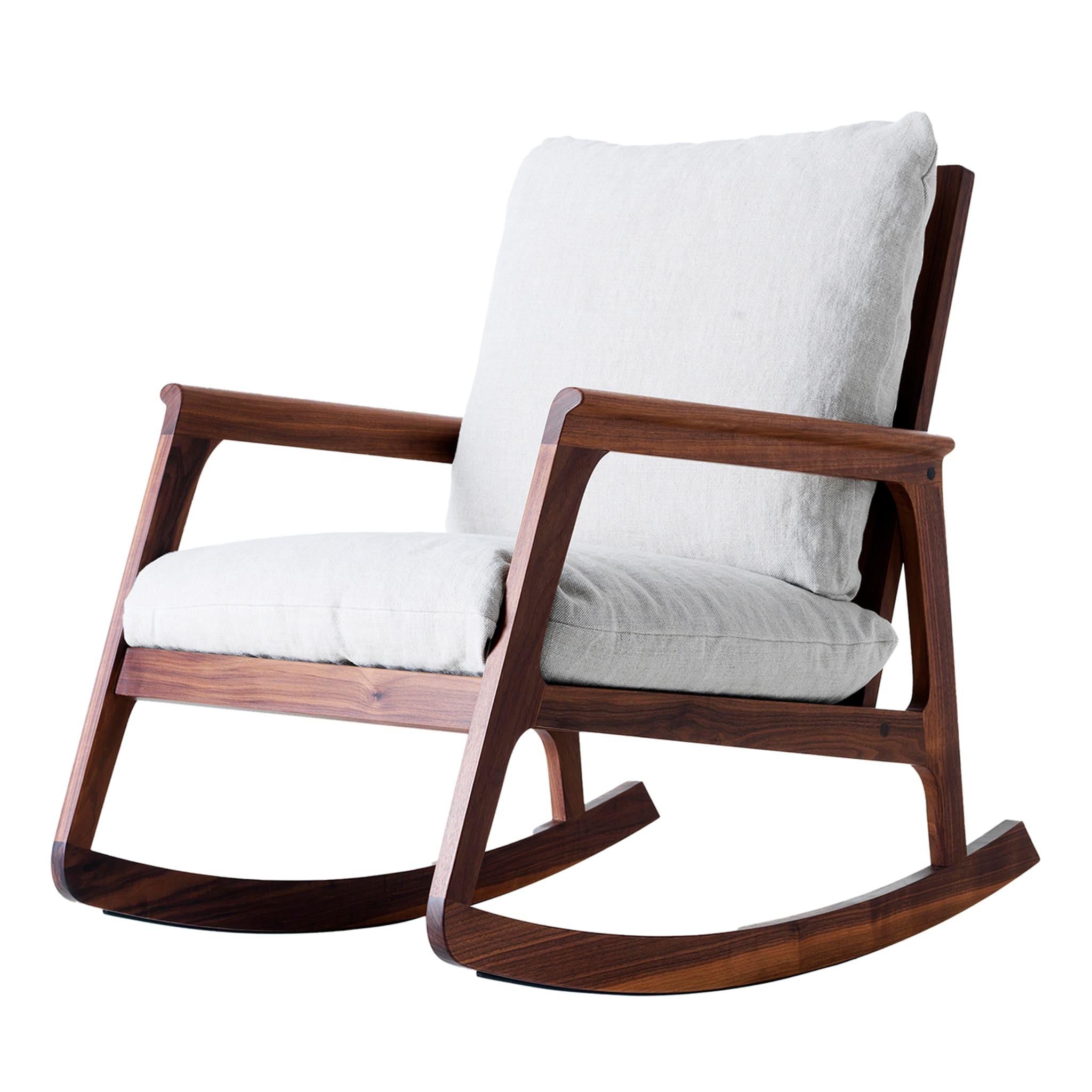 Fauteuil à Bascule Momento Marron | Revêtement: Linen BEL-LINO G077 11