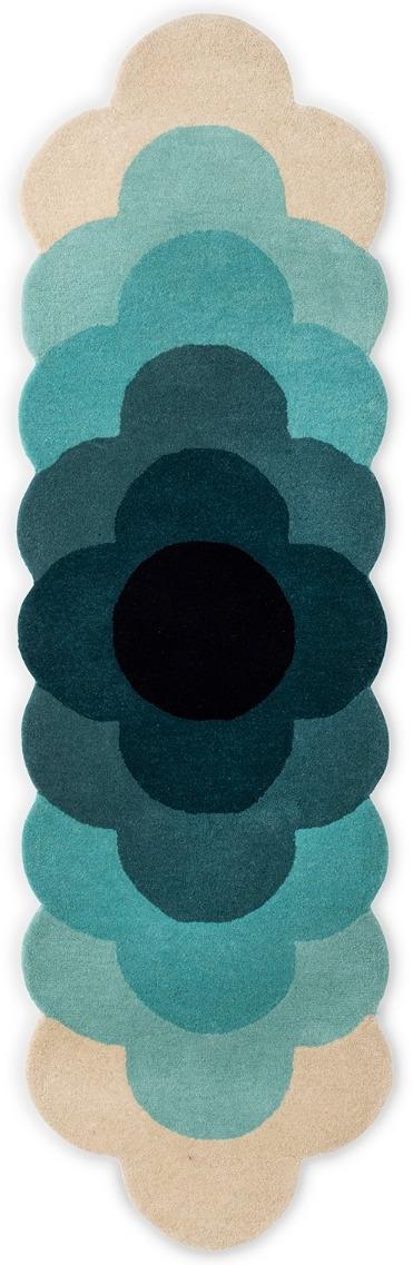 Tapis Optical Flower Sarcelle
