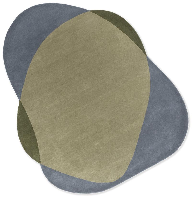 Tapis Élément Chad Gris Vert