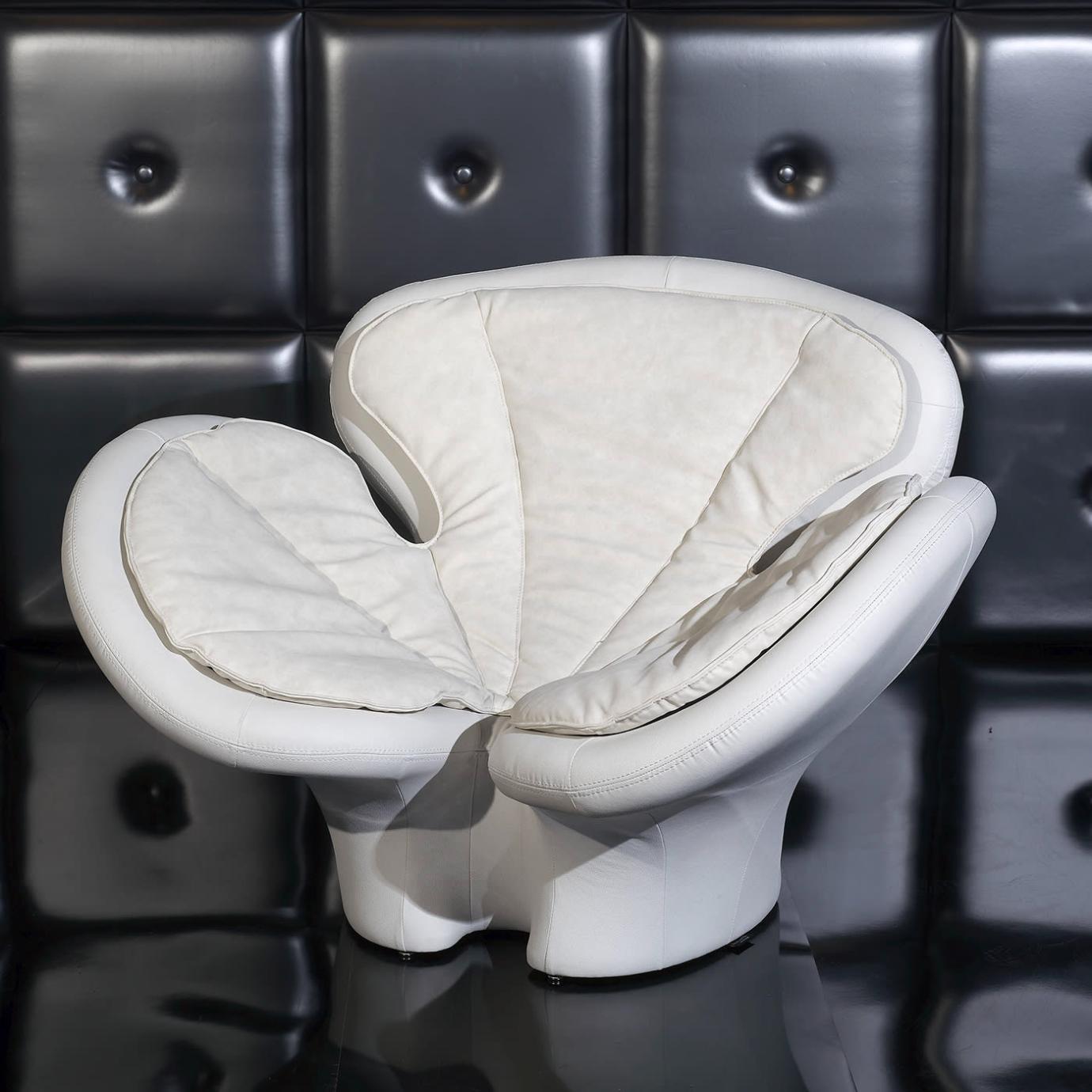 Fauteuil lounge Pansé blanc