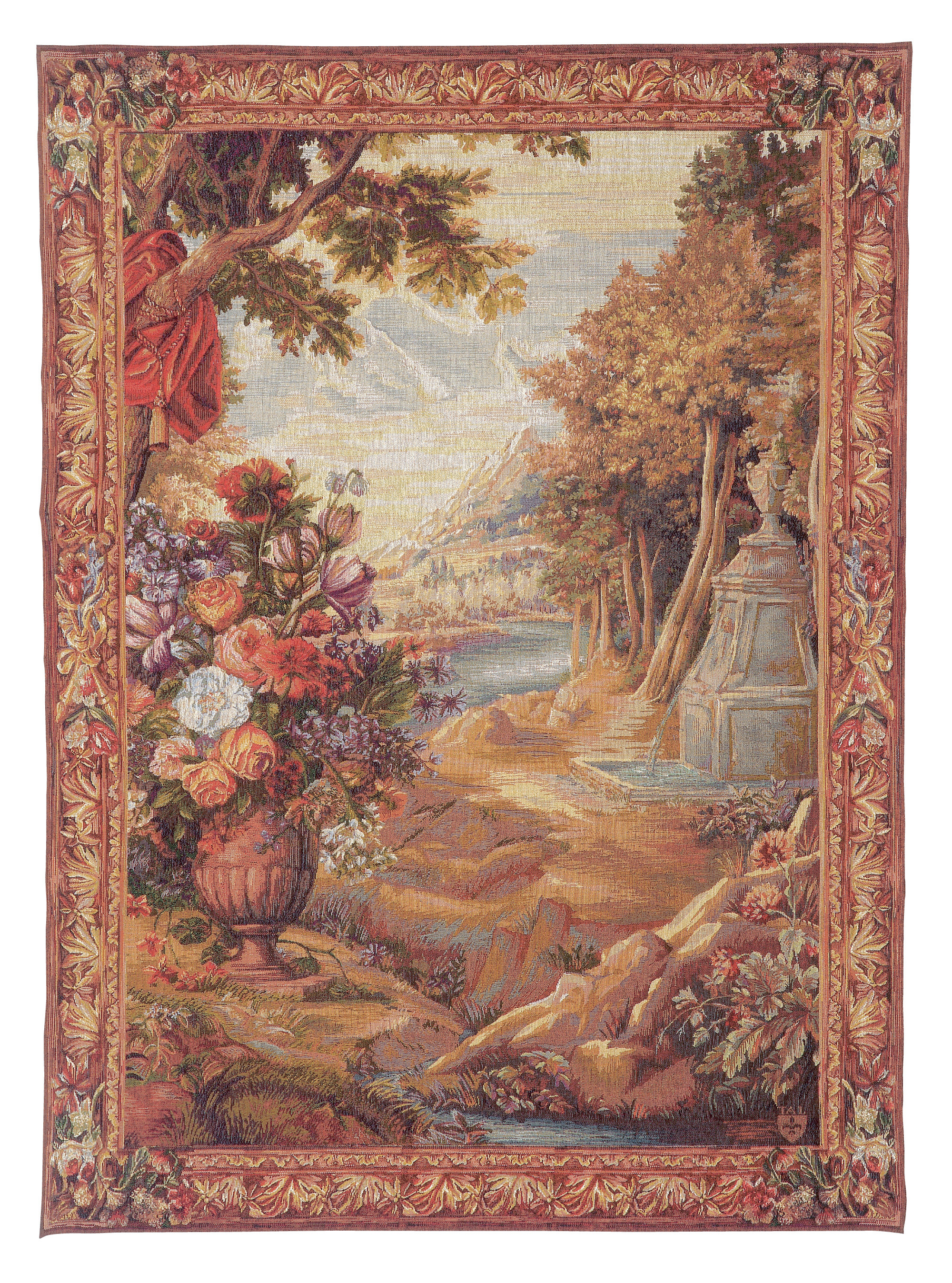 Tapisserie Bouquet avec Drapé – Fontaine
