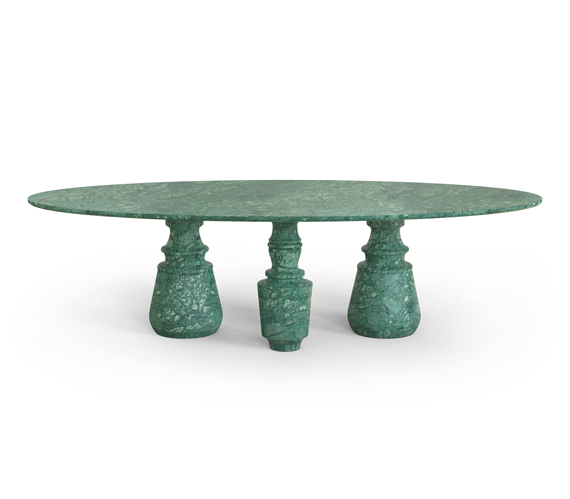 Grande Table Ovale Guatemala Obsidienne