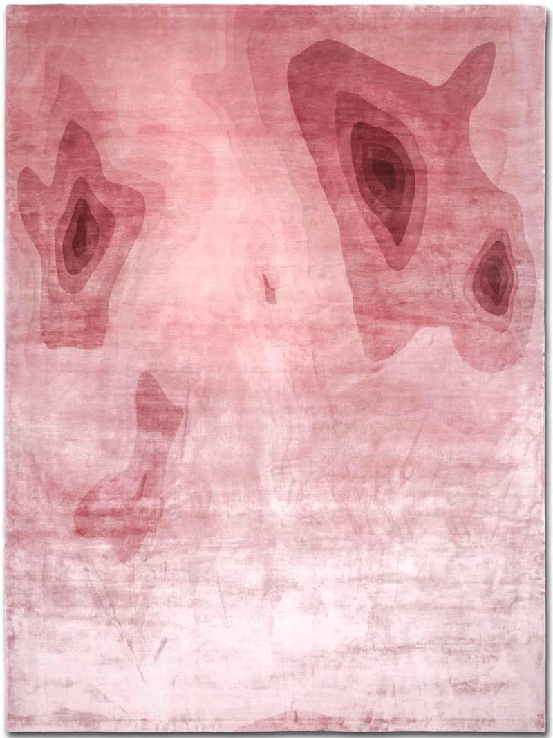 Tapis noué main de luxe Ocean Rose