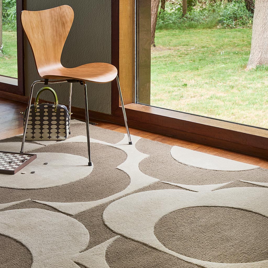 Prism Flower Mushroom / Ecru Tapis | Taille: 160 × 230 cm