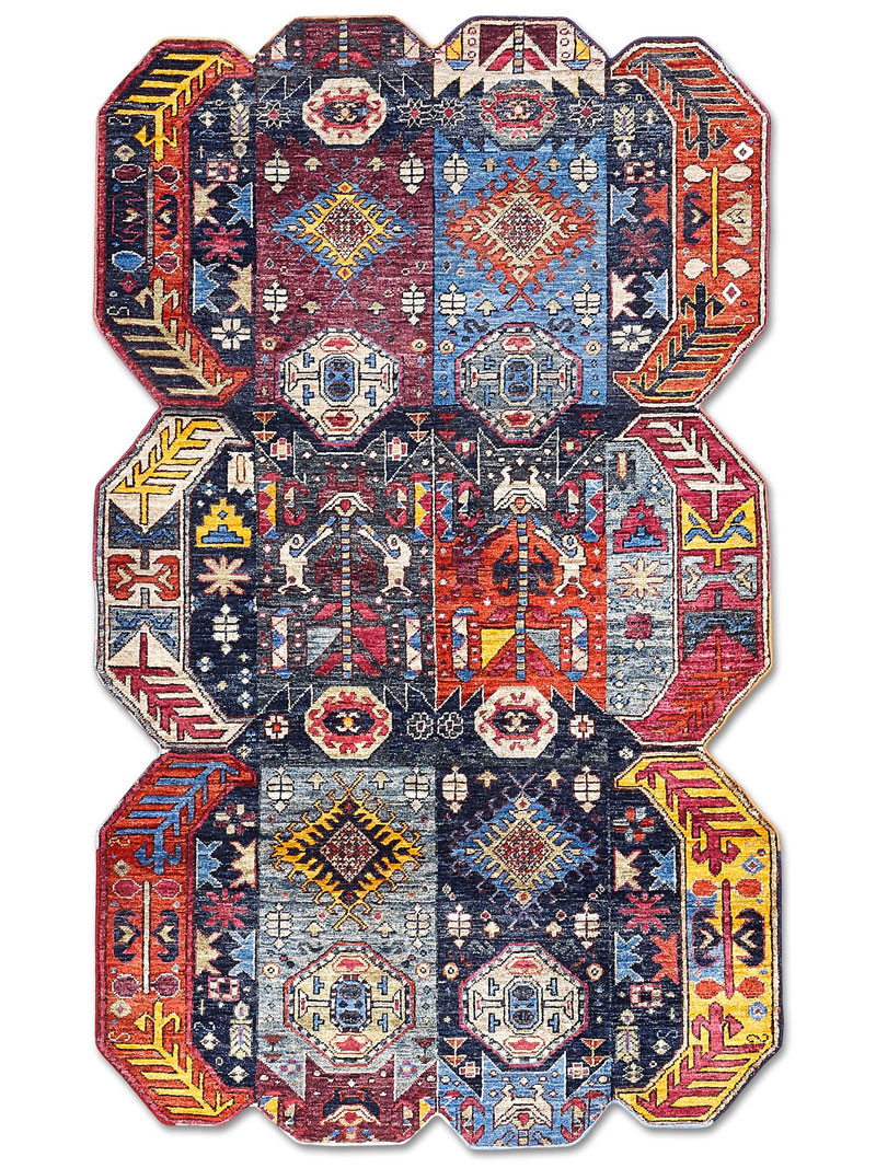 Tapis fait main de luxe Multiforme