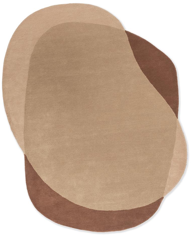 Tapis Élément Moore Caramel | Taille: 160 x 175 cm