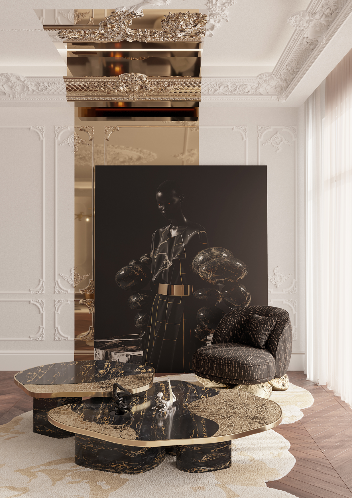 Fauteuil Angora II Noir