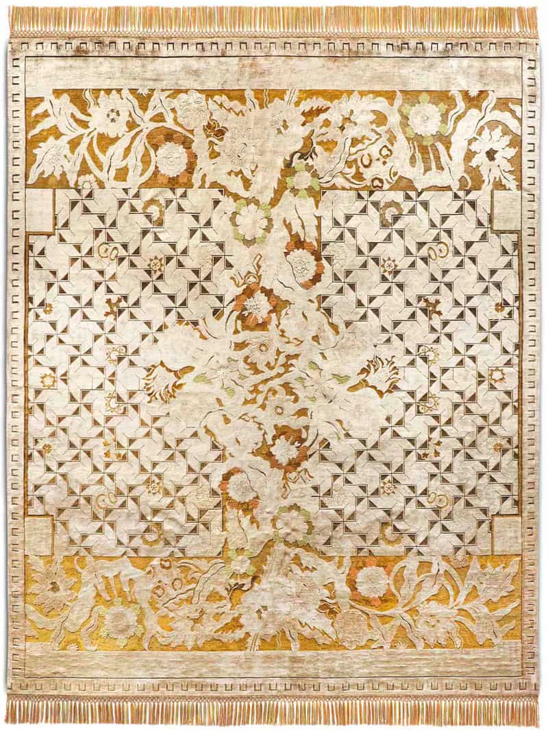 Tapis tissé main Floral Versus | Taille: 250 x 300 cm