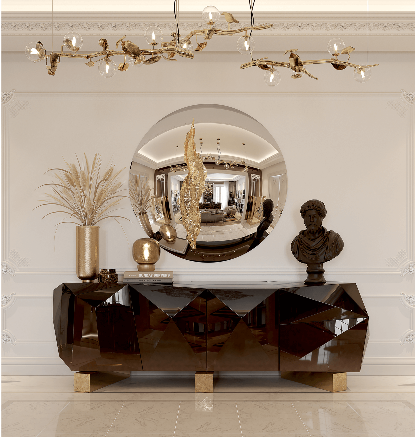 Buffet Diamond Chocolat XL