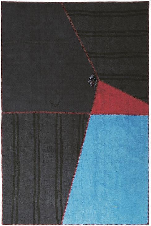 Tapis Patchwork Chanvre "Out Of The Blue"