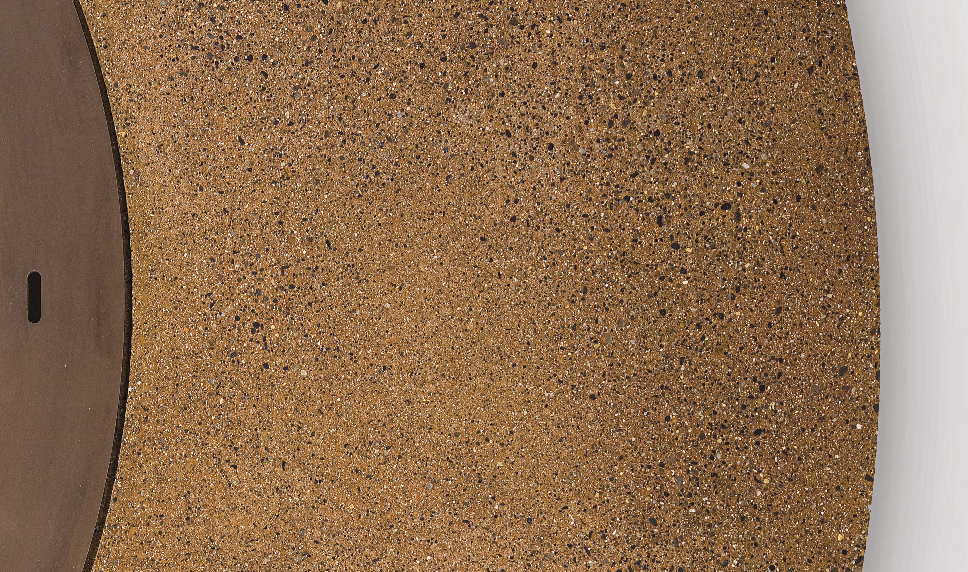 Brasero Ercole en béton marron