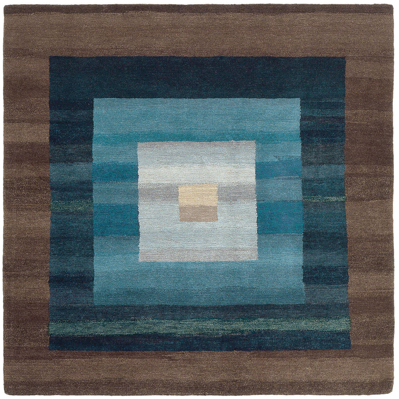 Tapis 5 Bordures Bleu