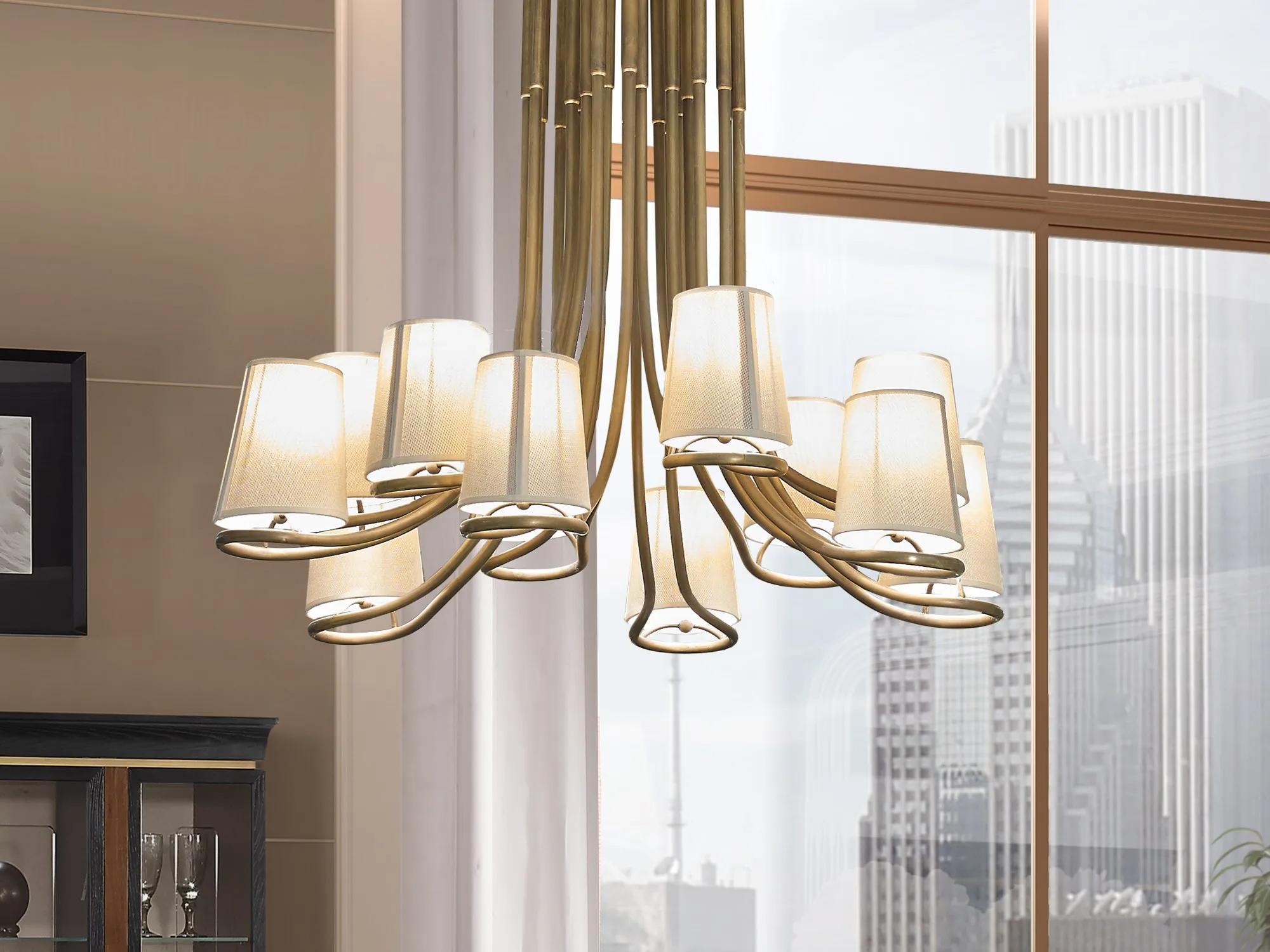 Lustre Italien 12 Lumières Dilan