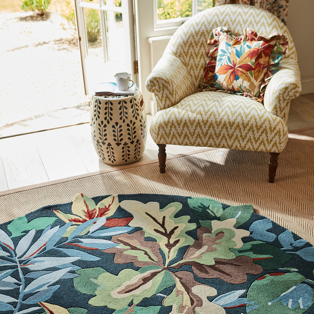Tapis rond Robin's Wood Vert Forêt 146508