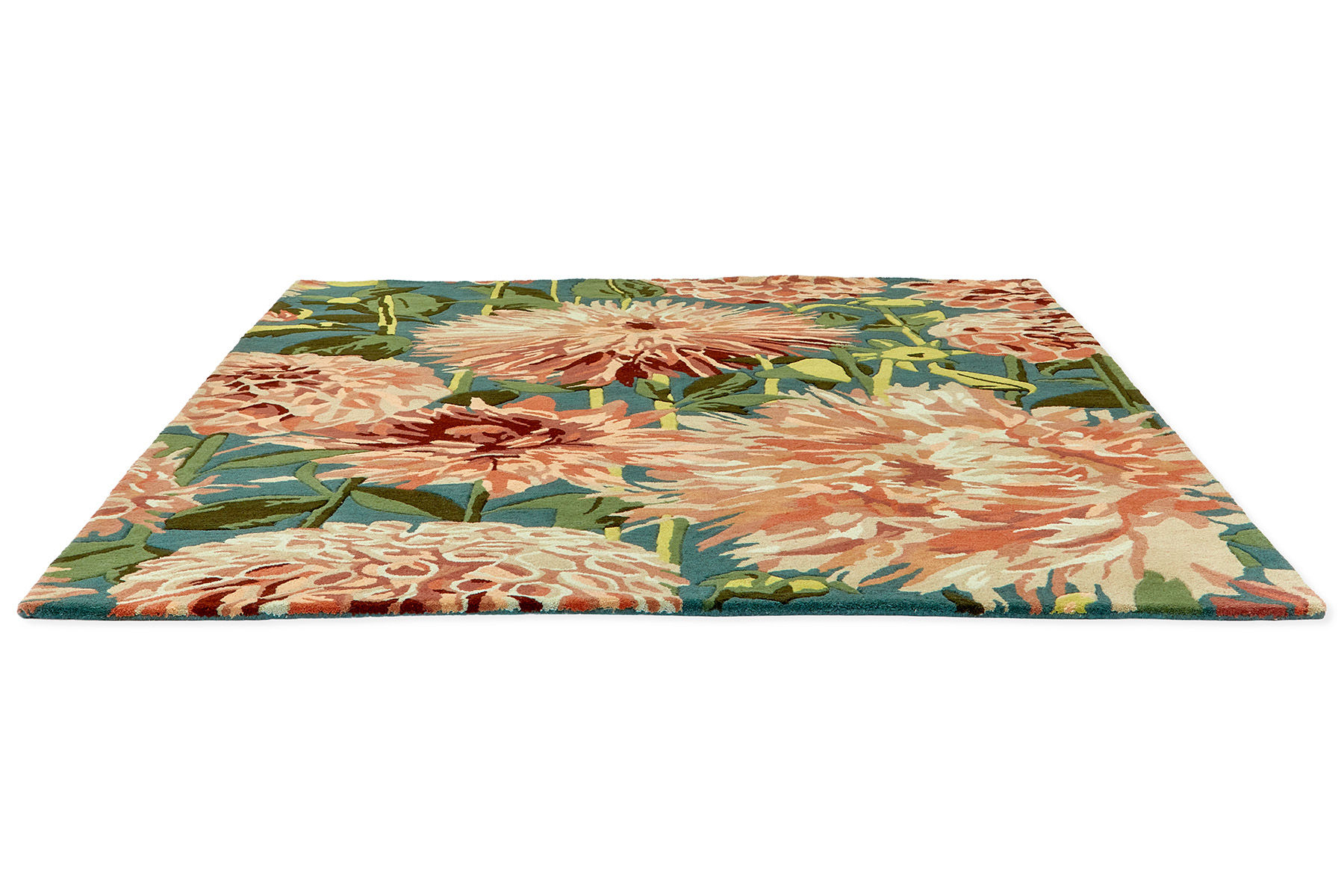 Tapis Dahlia Corail / Nature | Taille: 140 x 200 cm