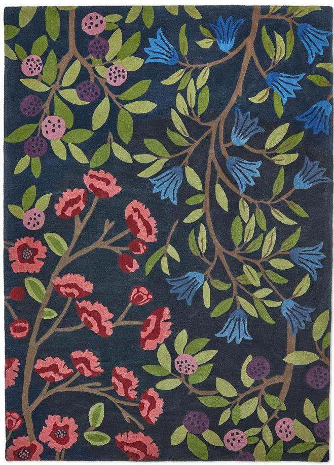 Tapis Foraging Indigo 146618