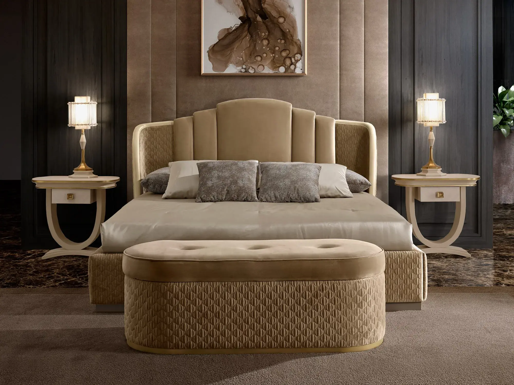 Lit De Luxe Beige