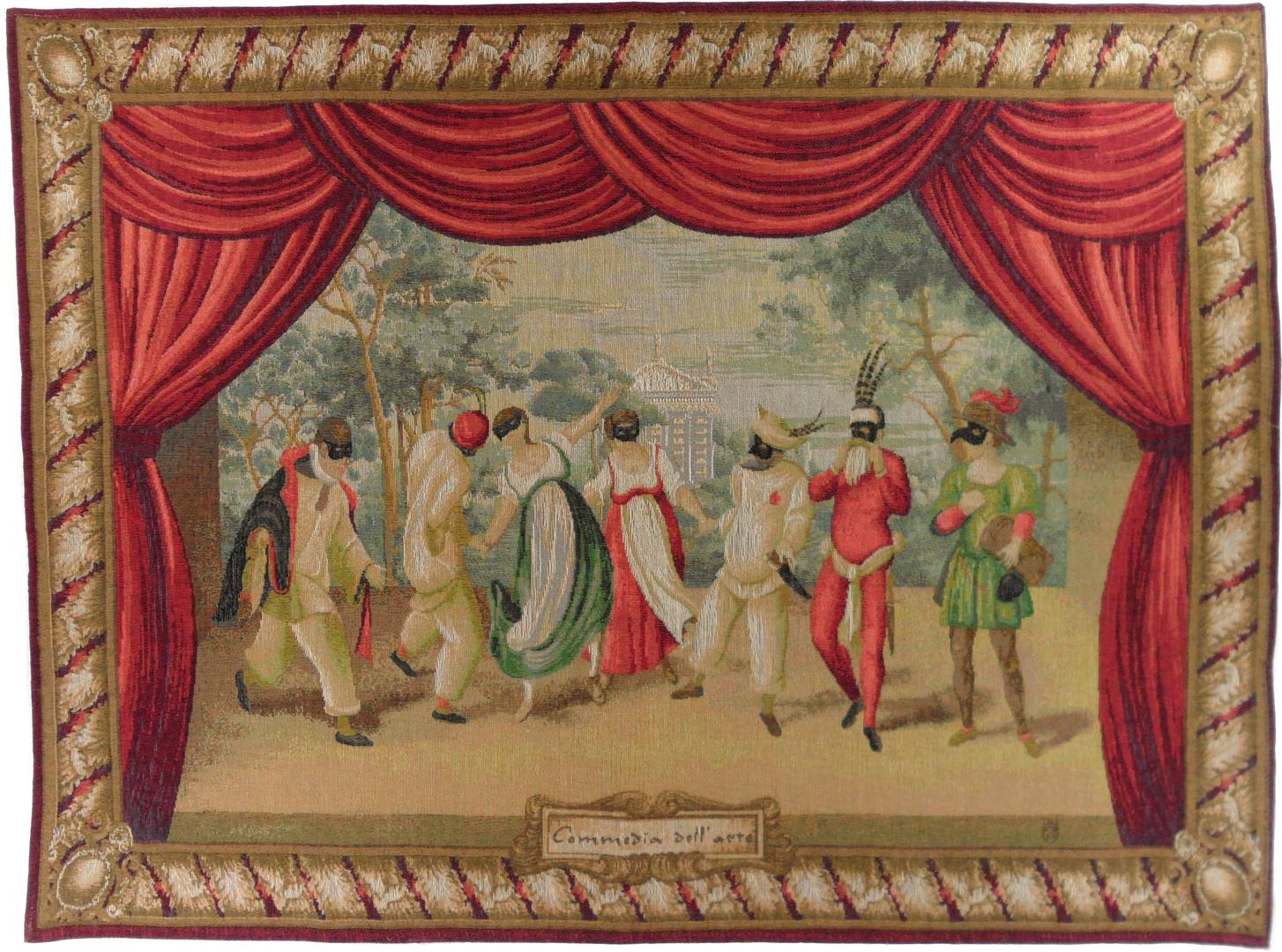 Tapisserie Commedia dell’arte | Taille: 110 x 150 cm