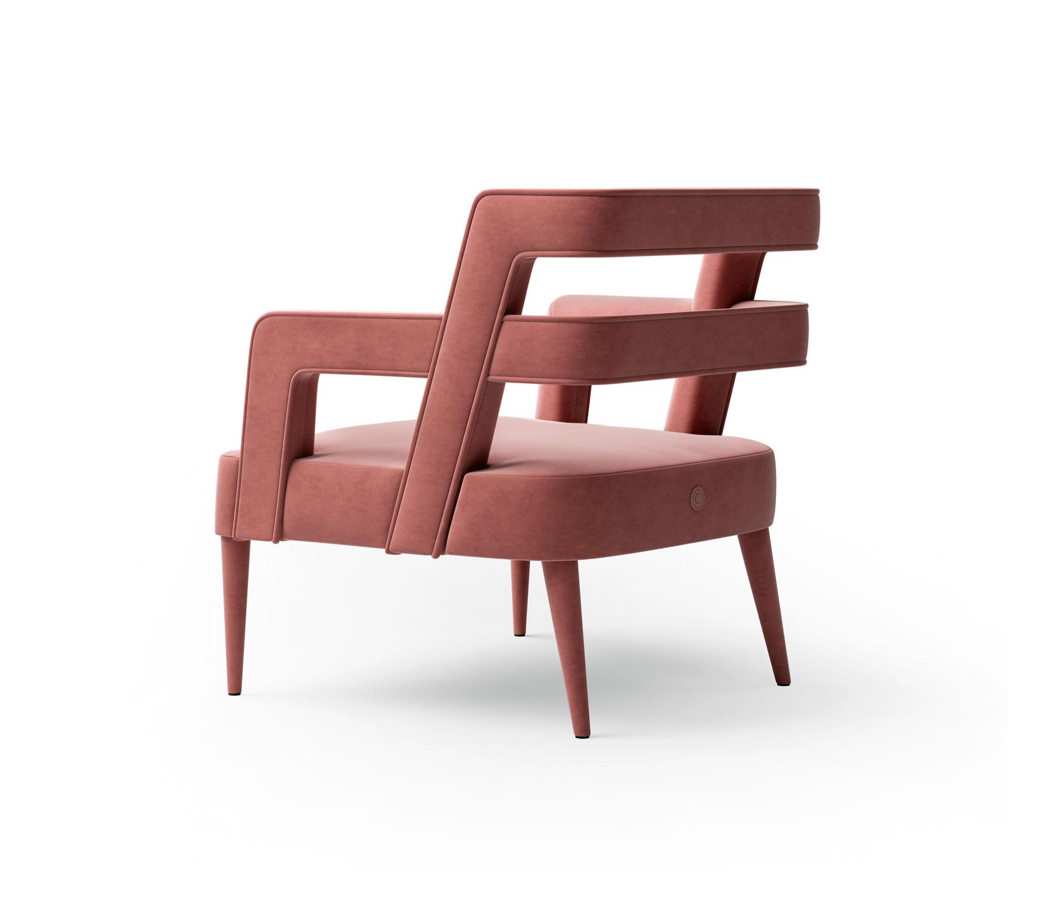 Fauteuil Rose Rembourré