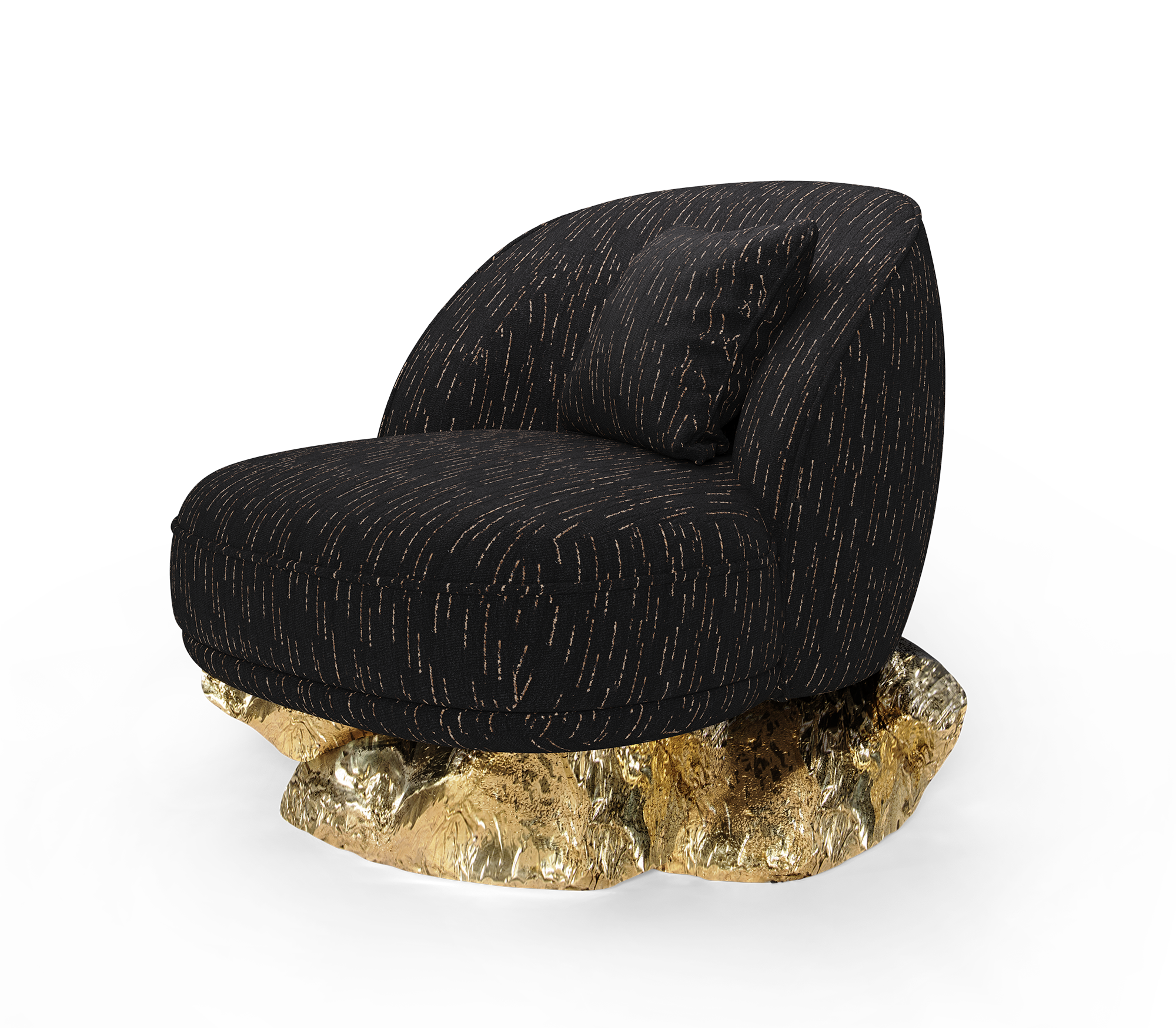 Fauteuil Angora Noir