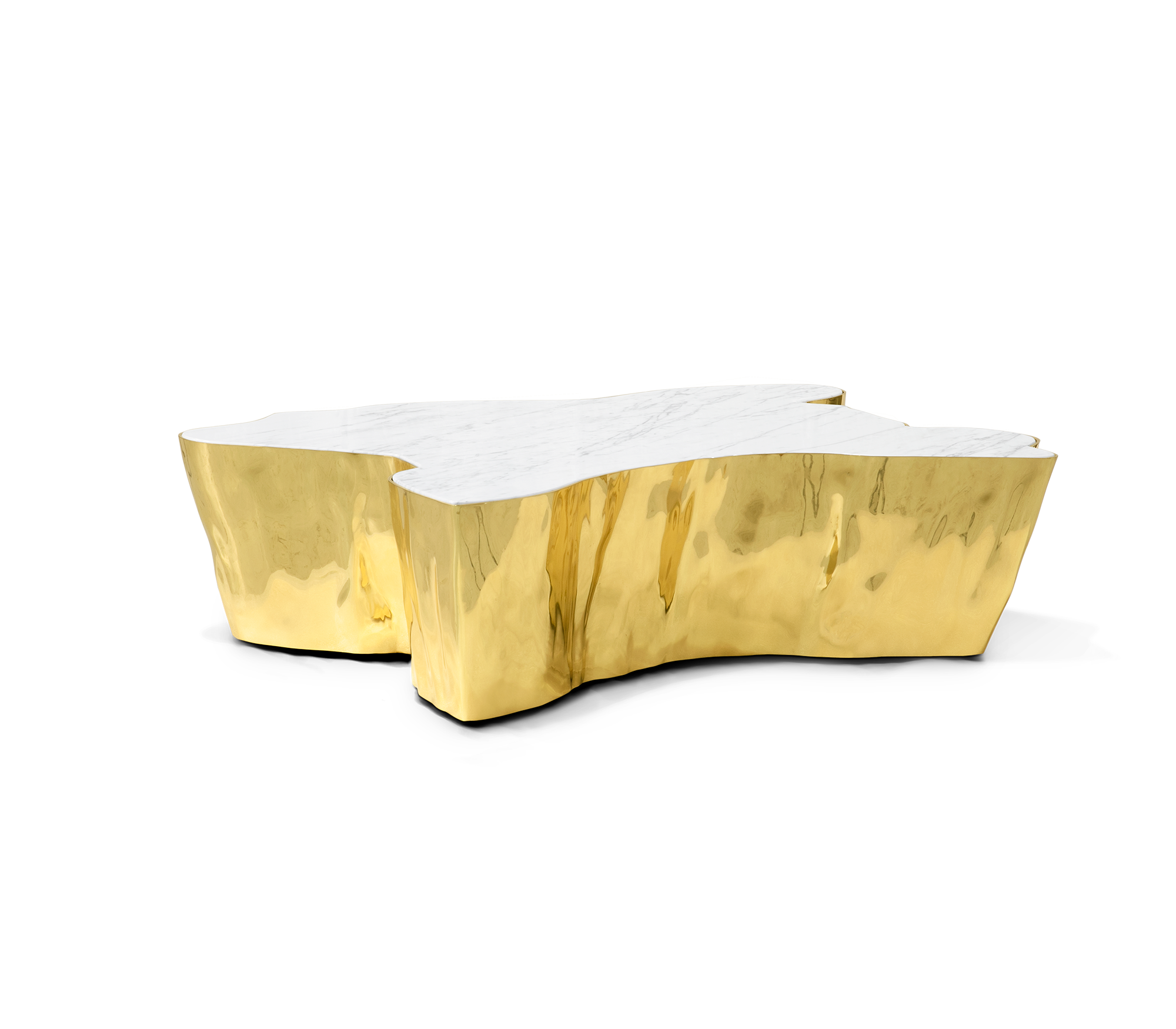 Table Basse Eden Marbre Calacatta | Dimensions: L 123 x P 102 x H 30 cm