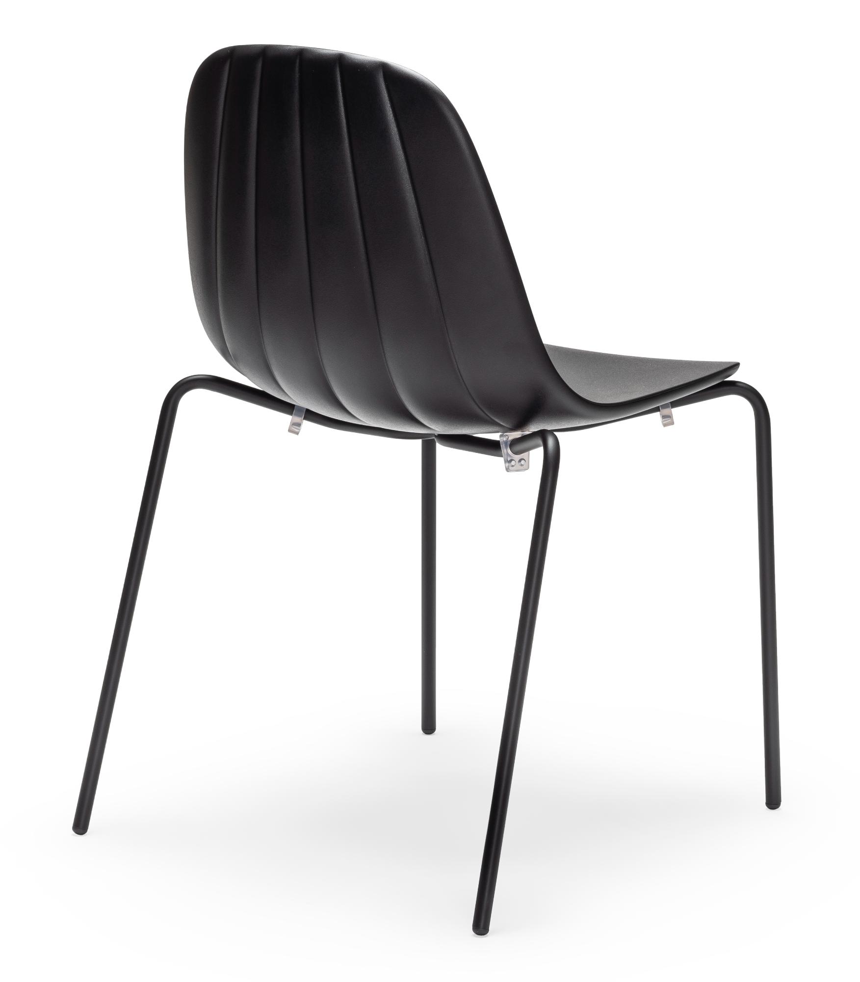 Chaise Babah S Noire (Lot de 2)