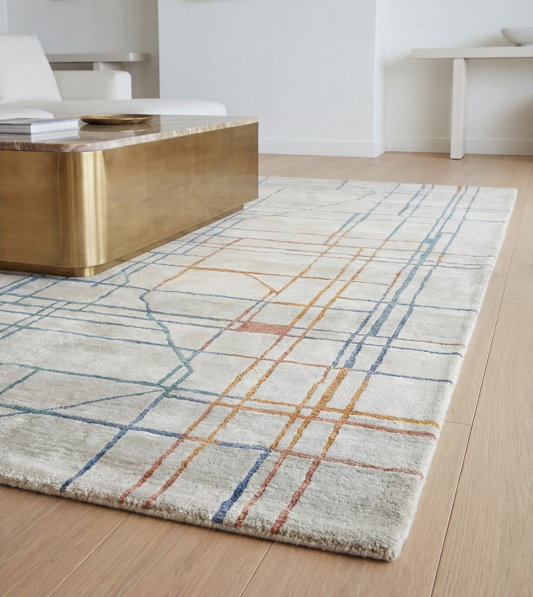 Tapis Linen Grid