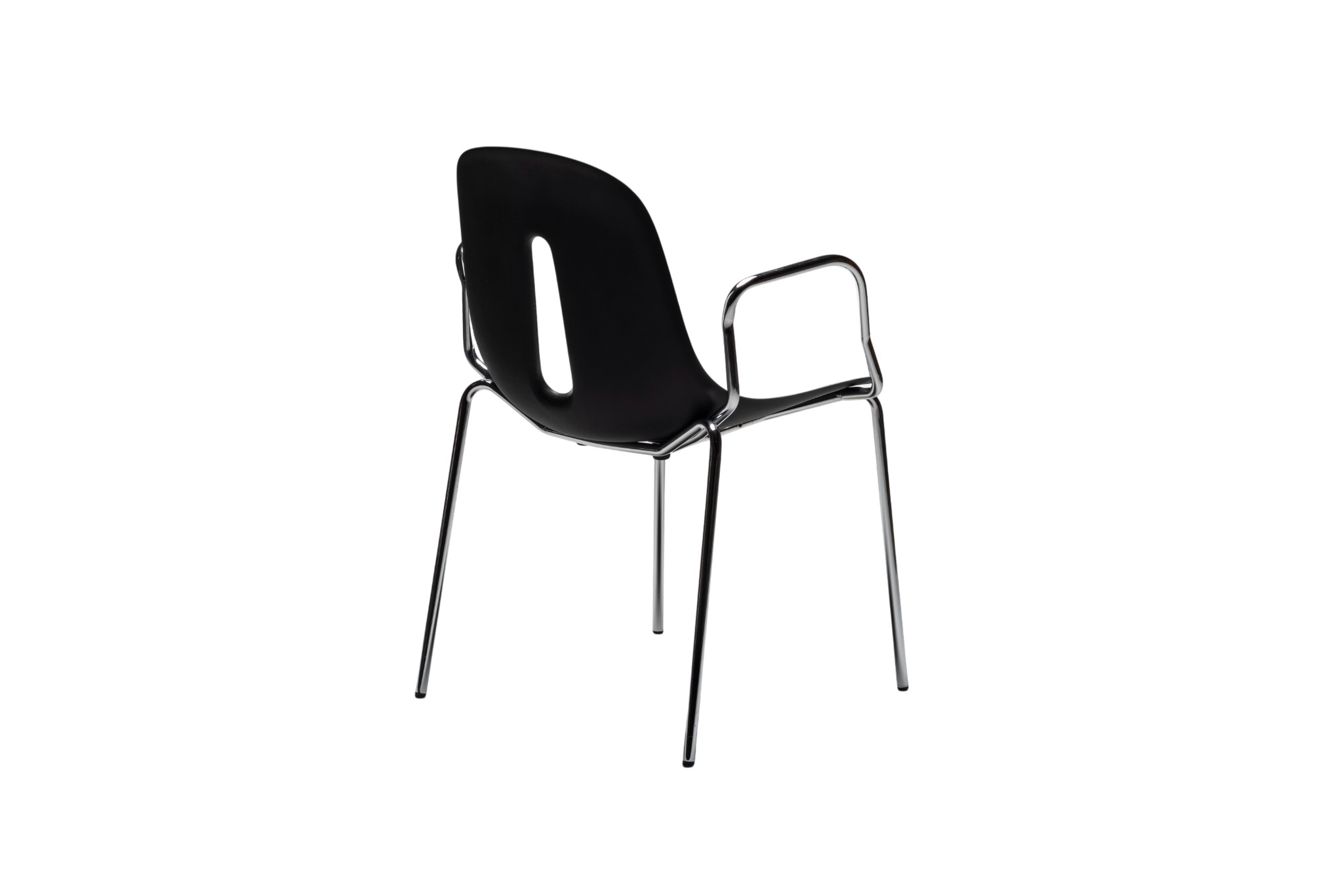 Chaise Gotham P Noir et Blanc (Lot de 2)
